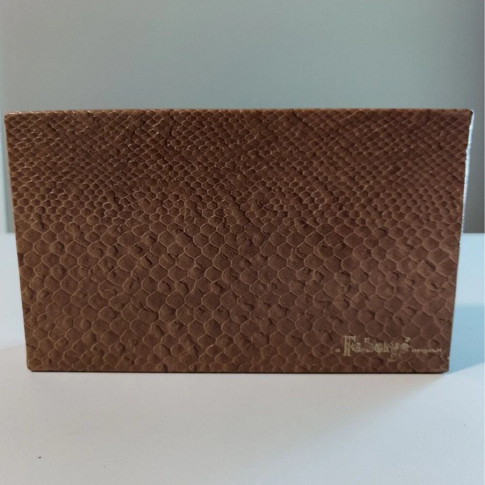 Fabergé Original Vintage Faux Leather Jewelry Box